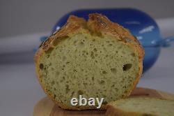 Incredibly Easy Artisan Bread Kit. Cast Iron Dutch Oven Blue Gradient and Pe