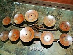 JAN BARBOGLIO IRON ART 30lb Hand Made Candle Holder Candelabra 5 Candle Altar