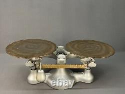 Jacobs Bros Detecto Cast Iron Balance Scale No 2 Made New York with 10 Lbs Weight