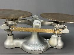 Jacobs Bros Detecto Cast Iron Balance Scale No 2 Made New York with 10 Lbs Weight