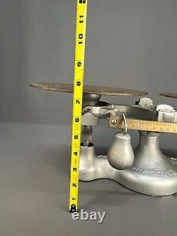 Jacobs Bros Detecto Cast Iron Balance Scale No 2 Made New York with 10 Lbs Weight