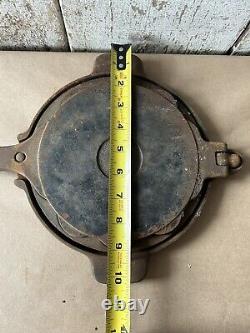 Jotul NR 6 Norway Wafer Pizzell Cast Iron Waffle Maker Iron with Ring Base
