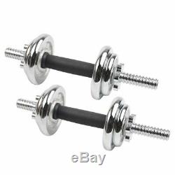 KA Adjustable Pair Total 22-110 Lbs Cast Iron Gym Strength Weight Dumbbells Set