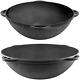 Kazan Uzbek 8 L Cast Iron Pot Plov Making Cookware Insulated Double Handle Pan W