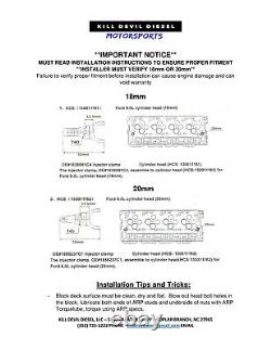 Kill Devil Diesel O-Ring Cylinder Heads 20mm/80lb Springs 6.0L Ford Powerstroke