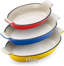 Klee Enameled Cast Iron Pan Lasagna Pan, Large Roasting Pan, Casserole Dishes