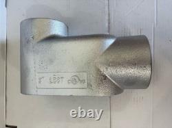 LB8G7 TOPAZ MALLEABLE IRON CONDUIT BODY 3 INCH HUBS TYPE LB FORM 7 Cast Gray