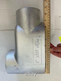 LB8G7 TOPAZ MALLEABLE IRON CONDUIT BODY 3 INCH HUBS TYPE LB FORM 7 Cast Gray