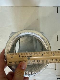 LB8G7 TOPAZ MALLEABLE IRON CONDUIT BODY 3 INCH HUBS TYPE LB FORM 7 Cast Gray