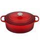 Le Creuset #31 6.75qt Enameled Cast Iron Ombre Cerise Red Oval Dutch Oven Withlid