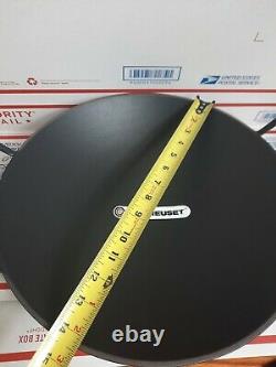 LE CREUSET BLACK CAST IRON WOK PAN 14, NO LID, NEWithOTHER 10 lb