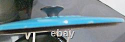 LE CREUSET ENAMELED CAST IRON TURQUOISE SOUP POT MARMITE WithLID #22 3.5QT CLEAN