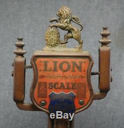 LION QUICK ACTION Balance SCALE 4 LB. Herbert & Sons Ltd. LONDON Cast Iron