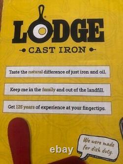 LODGE Cast Iron Seasoned Essential Skillet Set, 7 pc, Black, Pans, Cooking, NIP