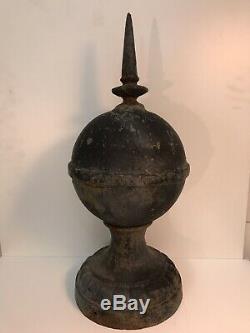 Large Antique Cast Iron Finial 20 Tall And 18Lbs