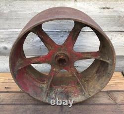 Large Vintage Heavy-Duty 14 36LB Cast Iron Tractor Wheel Cast Iron Wheel