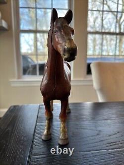 Large Vintage Hubley Cast Iron Horse Door Stop HEAVY! Almost 6 lbs
