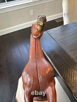Large Vintage Hubley Cast Iron Horse Door Stop HEAVY! Almost 6 lbs