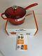Le Creuset 1.75 Qt. Saucepan Cerise Ss Knob Enameled Cast-iron Minor Blemish