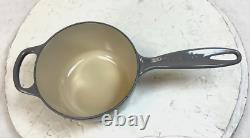 Le Creuset 1.75 Qt. Saucepan Oyster SS Knob Enameled Cast-iron- FREE SHIPPING