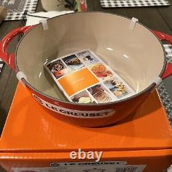 Le Creuset 2.75 QT Chili Red Shallow Round Cocotte Enamelled Cast Iron NEW