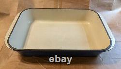 Le Creuset #40 Roaster Blue Lasagna Pan Enamel Cast Iron Baking Casserole Dish