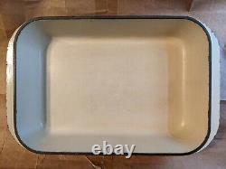 Le Creuset #40 Roaster Blue Lasagna Pan Enamel Cast Iron Baking Casserole Dish