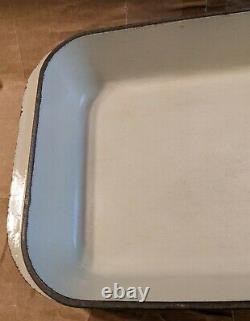 Le Creuset #40 Roaster Blue Lasagna Pan Enamel Cast Iron Baking Casserole Dish