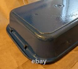 Le Creuset #40 Roaster Blue Lasagna Pan Enamel Cast Iron Baking Casserole Dish