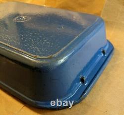 Le Creuset #40 Roaster Blue Lasagna Pan Enamel Cast Iron Baking Casserole Dish