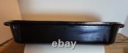 Le Creuset #40 Roasting Casserole Lasagna Pan 16 Black Flame Enamel Cast