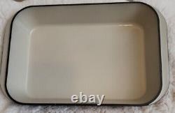 Le Creuset #40 Roasting Casserole Lasagna Pan 16 Black Flame Enamel Cast