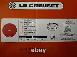 Le Creuset Cast Iron Bouillabaisse Soup Pot 7.5 Qt 32 Cerise color