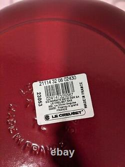 Le Creuset Cast Iron Marmite Pot 7.5 Qt 32 Cerise Red, Made in France