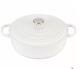 Le Creuset Cast Iron Round Wide Dutch Oven 11.75inch, 6.75qt, Made In France
