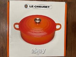 Le Creuset Cast Iron Round Wide Dutch Oven 11.75Inch, 6.75qt, Made In France