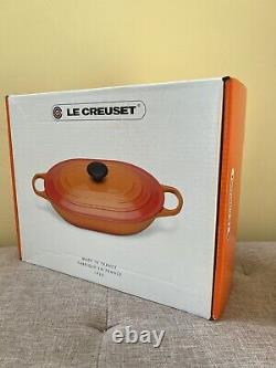 Le Creuset Cast Iron Signature Oblong Blueberry Casserole Oven LID 31 3.75qt