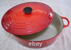 Le Creuset Cerise Red 8 Qt. #33 Oval Dutch Oven