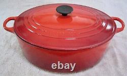 Le Creuset Cerise Red 8 Qt. #33 Oval Dutch Oven