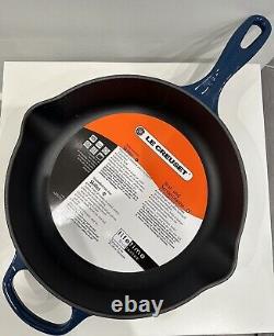 Le Creuset Enameled Cast Iron 10.25 Skillet, Nuit, New