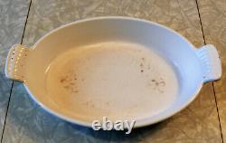 Le Creuset Enameled Cast Iron Au Gratin or Finishing Pan Large 11 White #24