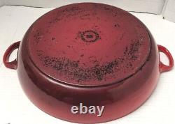 Le Creuset Enameled Cast Iron Orange Braiser #32 5qt Missing Cover