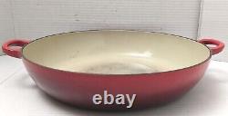 Le Creuset Enameled Cast Iron Orange Braiser #32 5qt Missing Cover