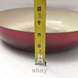 Le Creuset Enameled Cast Iron Orange Braiser #32 5qt Missing Cover