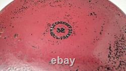 Le Creuset Enameled Cast Iron Orange Braiser #32 5qt Missing Cover