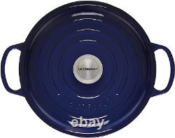 Le Creuset Enameled Cast Iron Signature Braiser, 5 Qt, Indigo