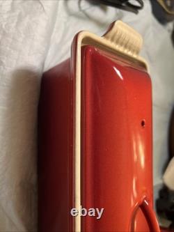 Le Creuset Enameled Cast Iron Terrine Pate Bread 2 Qt CHERRY With Lid #32