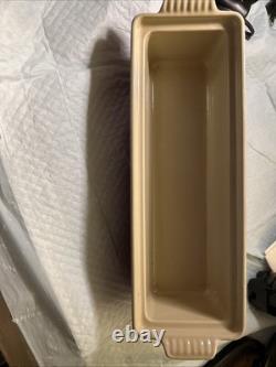 Le Creuset Enameled Cast Iron Terrine Pate Bread 2 Qt CHERRY With Lid #32