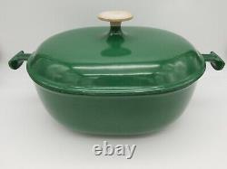 Le Creuset Enzo Mari La Mama Dutch Oven #29 Forest Green 5Qt Oval Pot Vintage