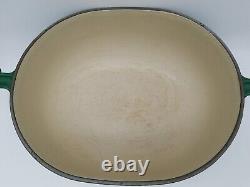 Le Creuset Enzo Mari La Mama Dutch Oven #29 Forest Green 5Qt Oval Pot Vintage